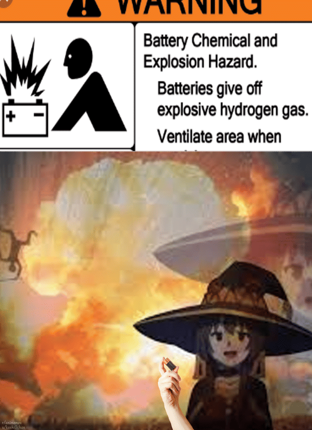 meme anime tentang baterai 