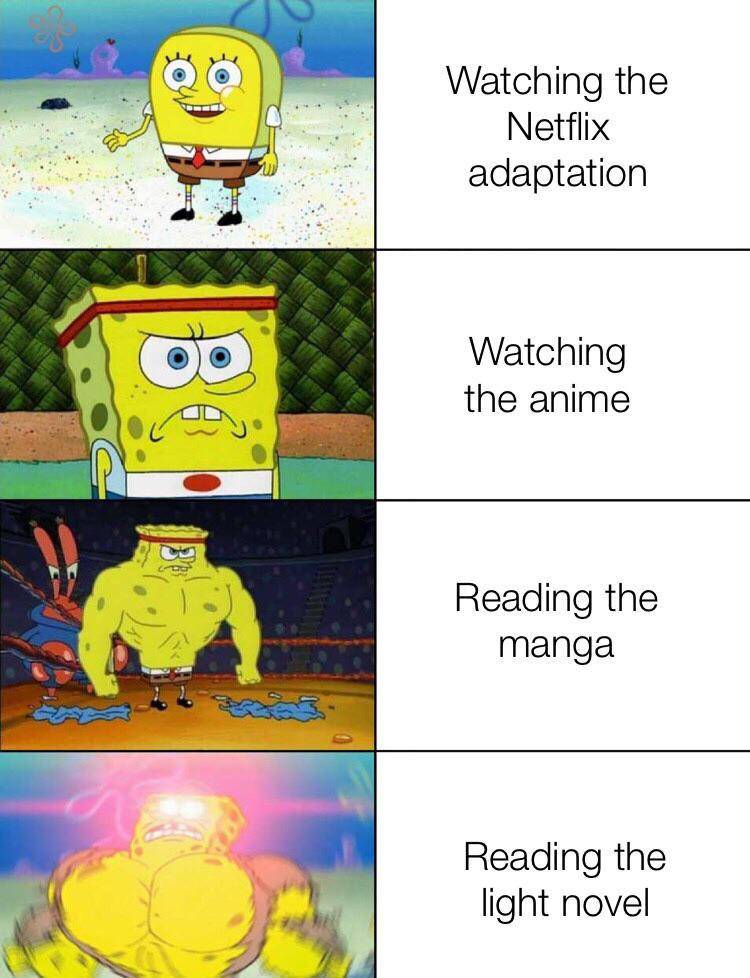 meme anime tentang light novel