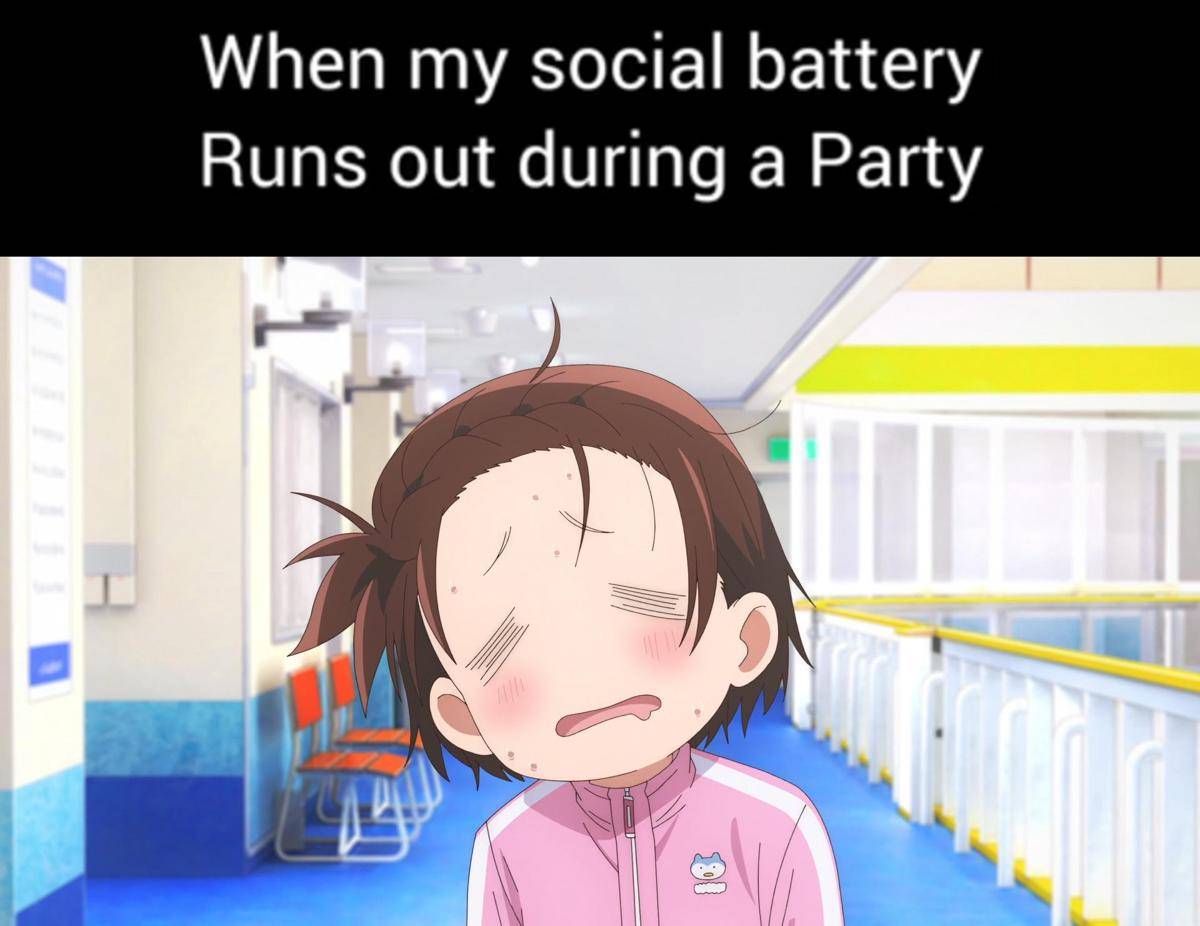 meme anime tentang baterai 
