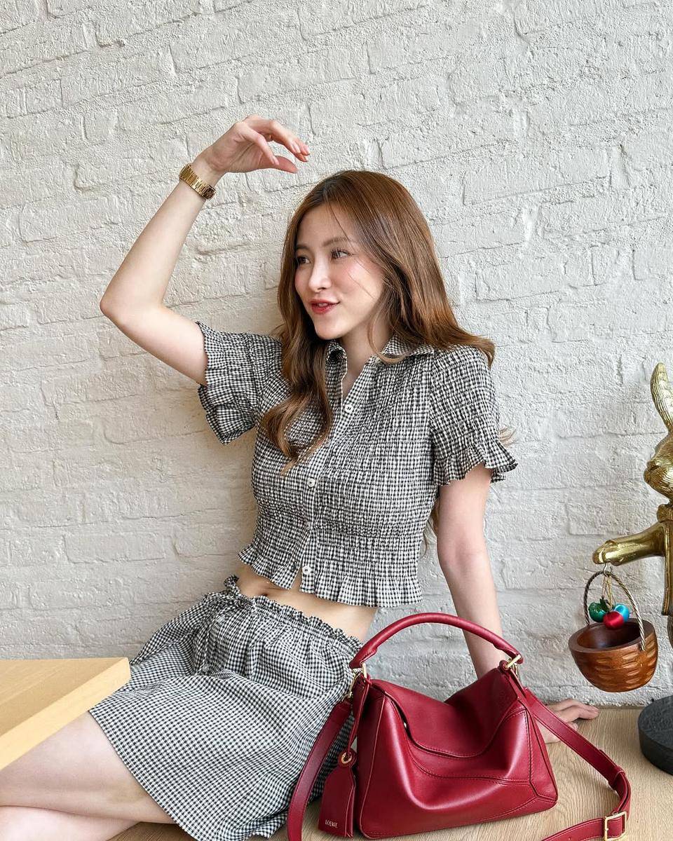 Mix and match mini skirt ala Baifern Pimchanok 