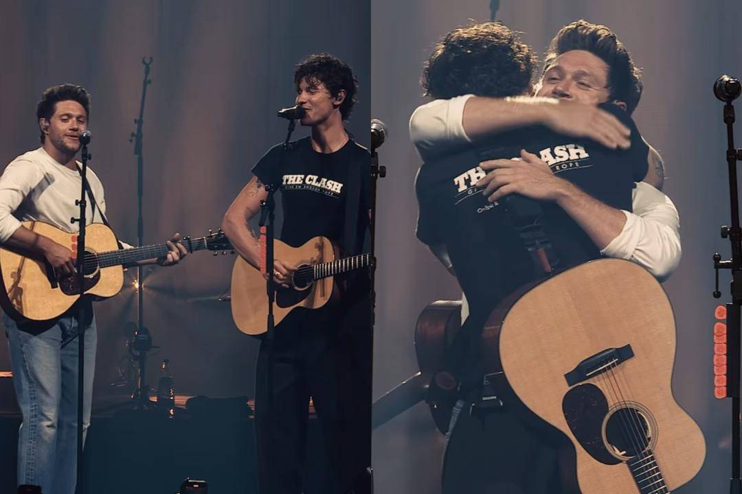 Shawn Mendes dan Niall Horan reunian di atas panggung (via instagram.com/shawnmendes)