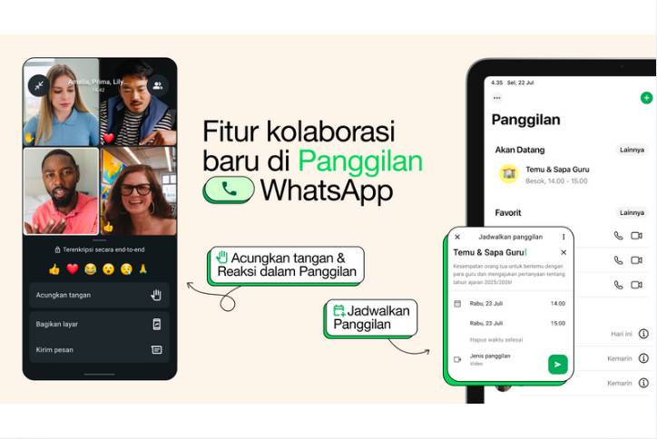 ilustrasi pembaruan fitur di WhatsApp 