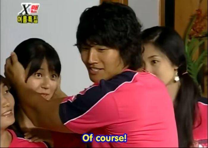 Yoon Eun Hye dan Kim Jong Kook di variety show X-Man (soompi.com)