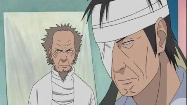 Hiruzen dan Danzo (dok. Studio Pierrot/Naruto: Shippuden)