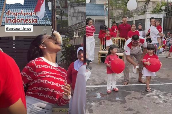 Kris Dayanti Lomba 17-an Bareng Tetangga (Instagram.com/krisdayantilemos)