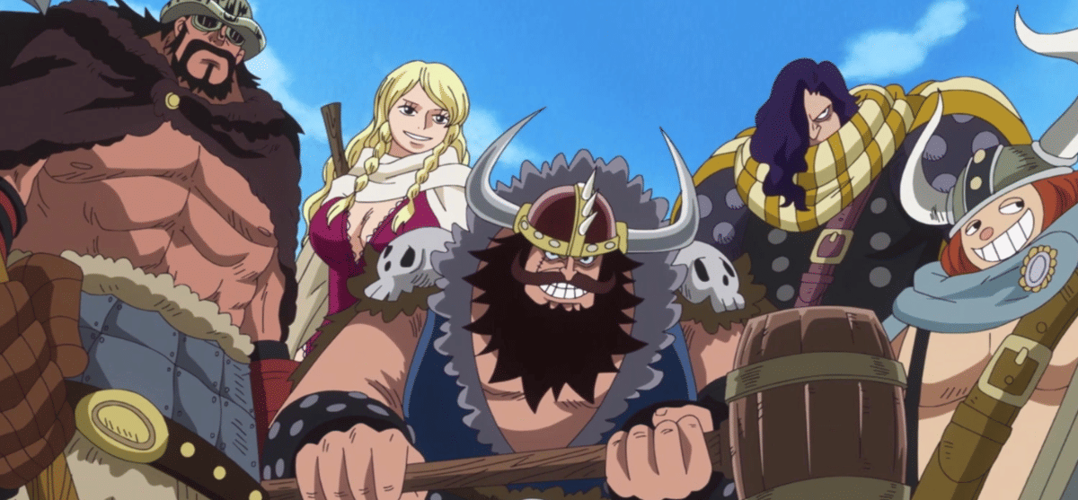 Kru Bajak Laut New Giant Warrior dari anime One Piece (1999) (dok. Toei Animation/One Piece)