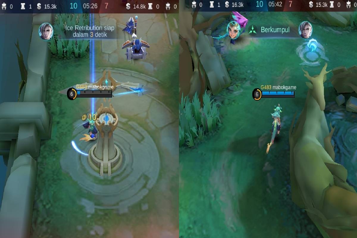 contoh penggunaan fitur quick chat dan signal