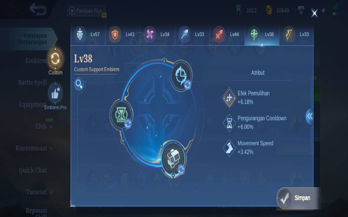 contoh emblem healer roamer