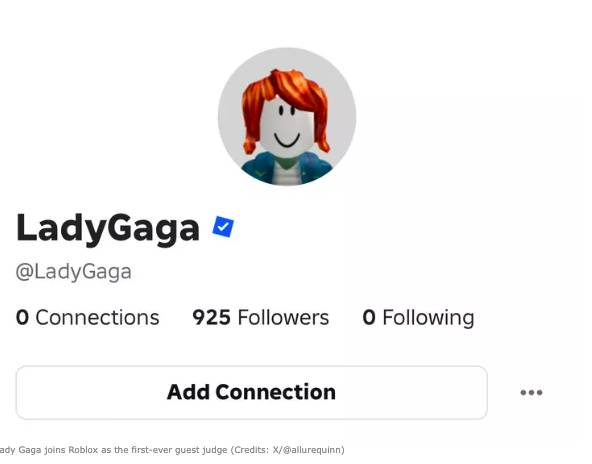 akun Lady Gaga di Roblox (via X.com/@popbase)