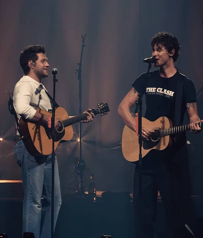 Shawn Mendes dan Niall Horan reunian di atas panggung (via instagram.com/shawnmendes)