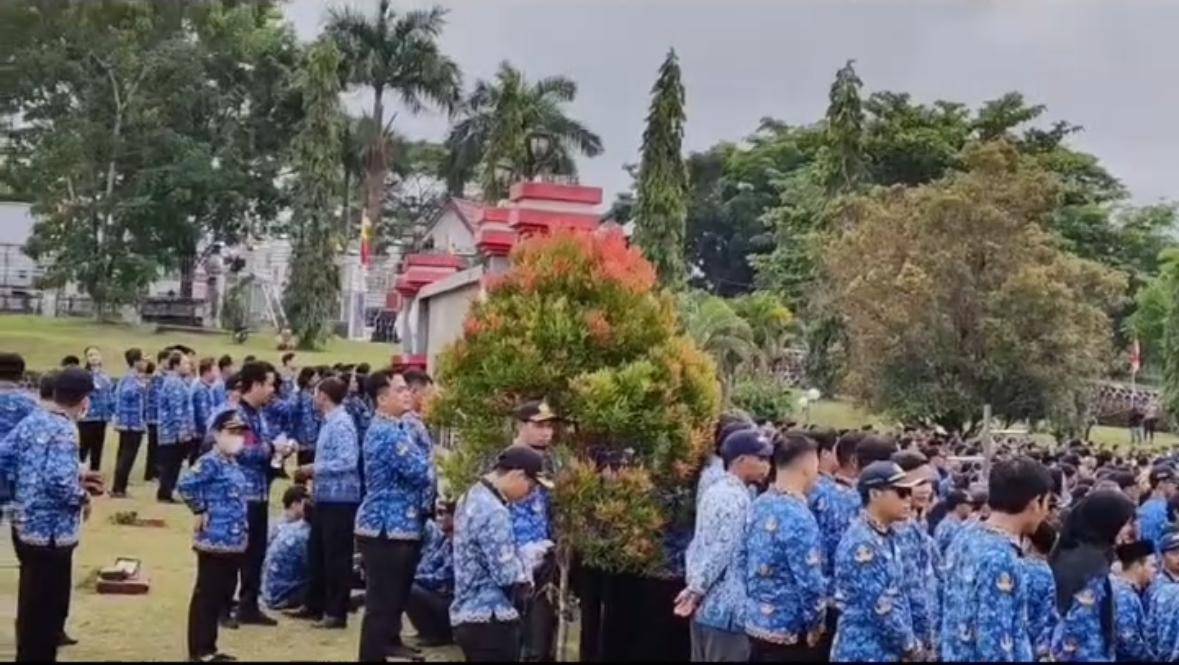 ASN di Landak, Kalbar tak disiplin saat upacara Kemerdekaan.