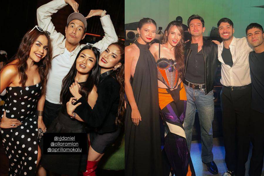 Gaya Artis di Ulang Tahun Cinta Laura (instagram.com/omardaniel_ | instagram.com/melaney_ricardo)