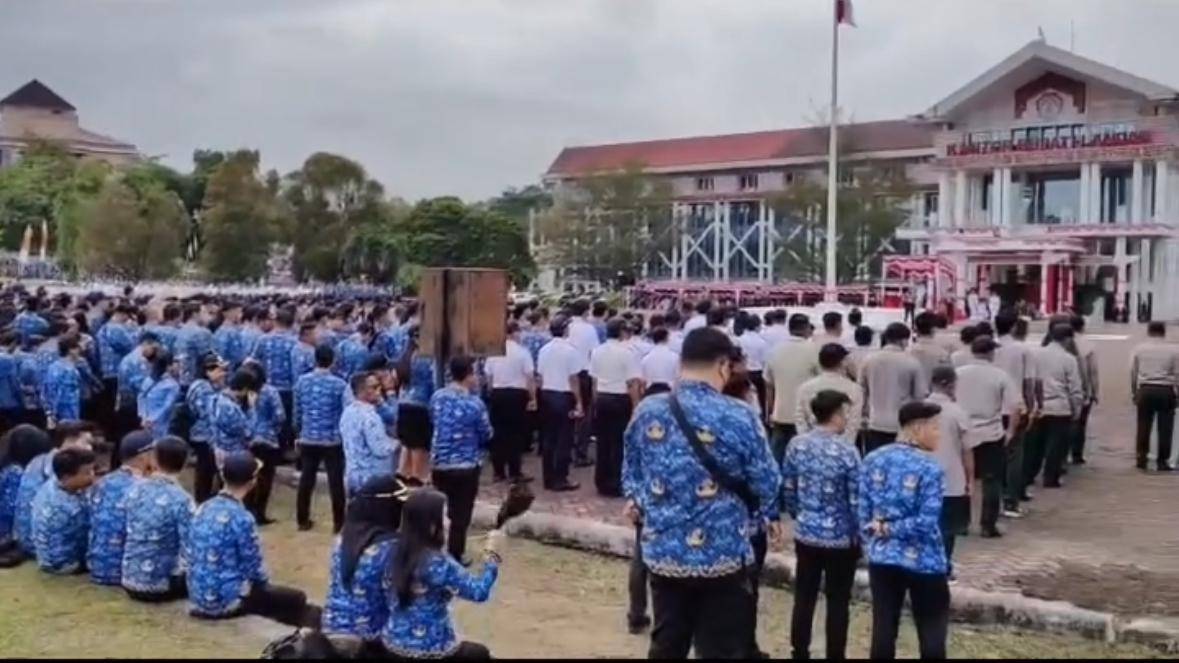 ASN di Landak, Kalbar tak disiplin saat upacara Kemerdekaan.