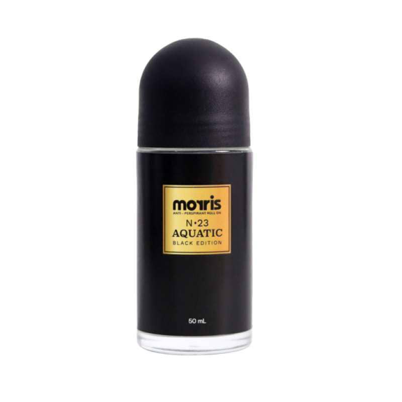 MORRIS Anti-Perspirant Deodorant Roll-On Black Edition (blibli.com/Morris Parfume Flagship Store) 