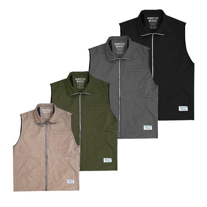 Qwertylife Vest Piace Ripstop Basic Polos (tokopedia.com/Qwertylife Official Shop_NEW)