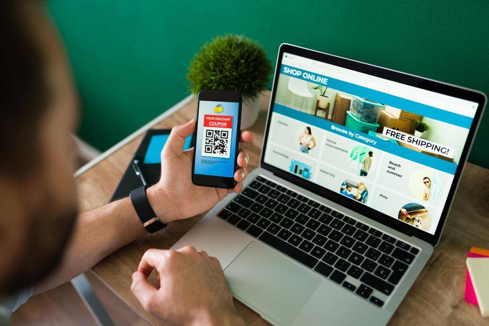 ilustrasi membuka online shop 