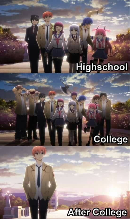 meme anime tentang siswa SMA 