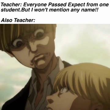 meme anime tentang guru