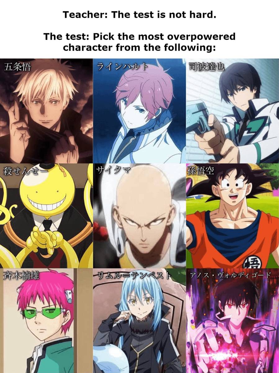 meme anime tentang guru