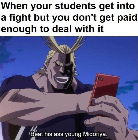 meme karakter guru dalam anime