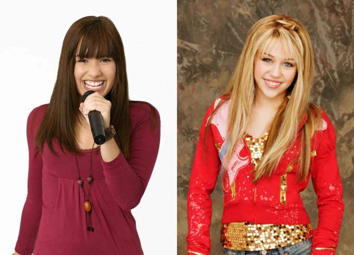 Demi Lovato dalam Camp Rock | Miley Cyrus dalam Hannah Montana