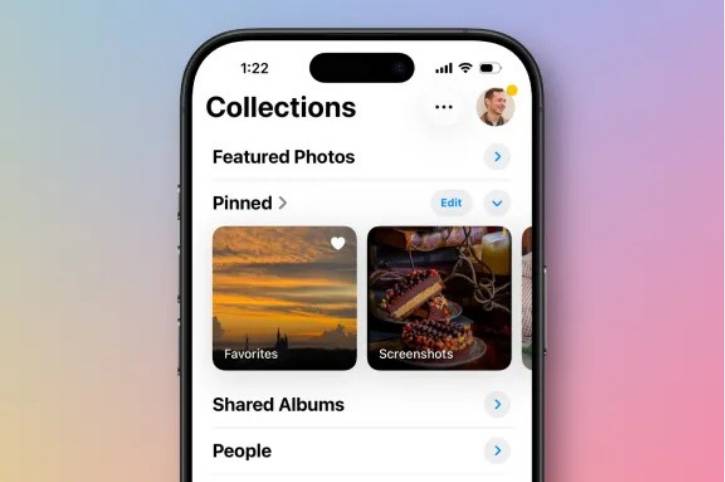 ilustrasi Collections pada iOS 26