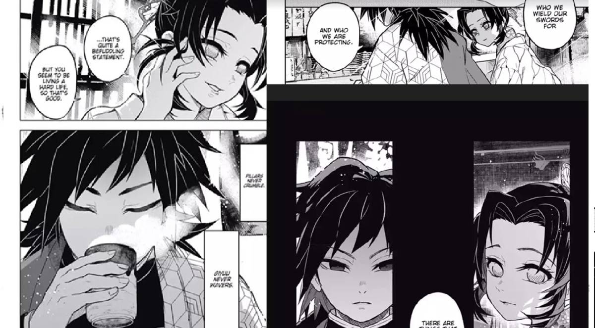 Giyu dan Shinobu dalam manga spin-off