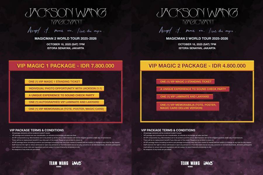 poster konser Jackson Wang Magicman 2 