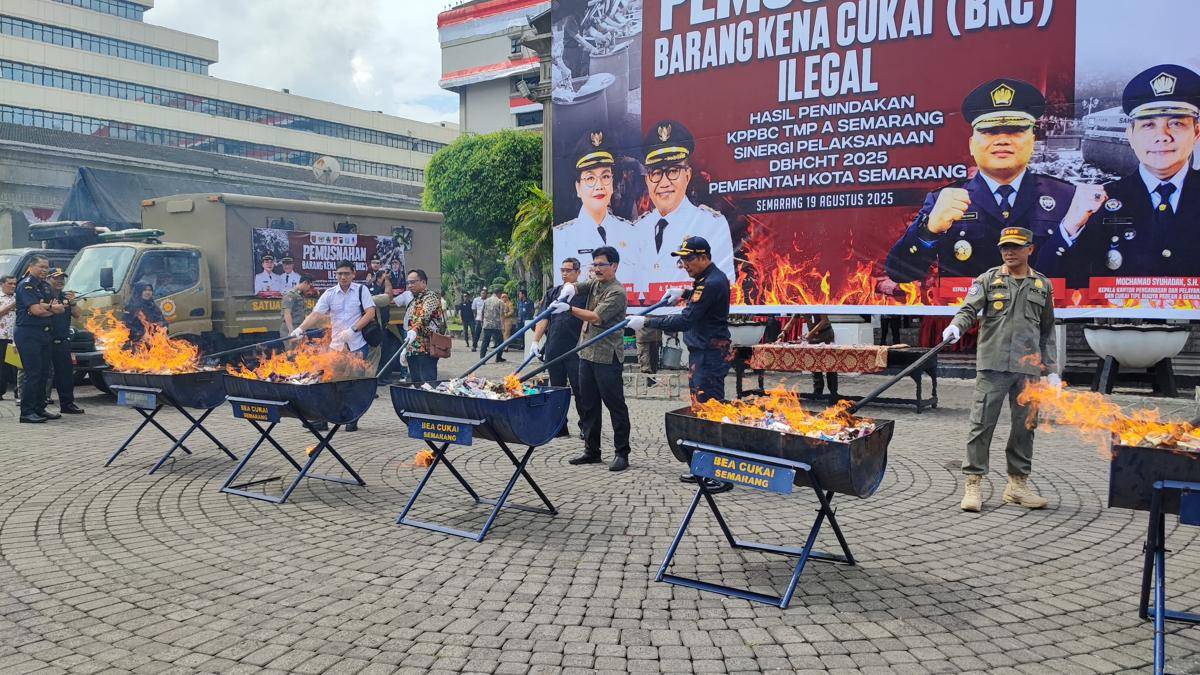 bea cukai semarang, rokok ilegal, miras ilegal