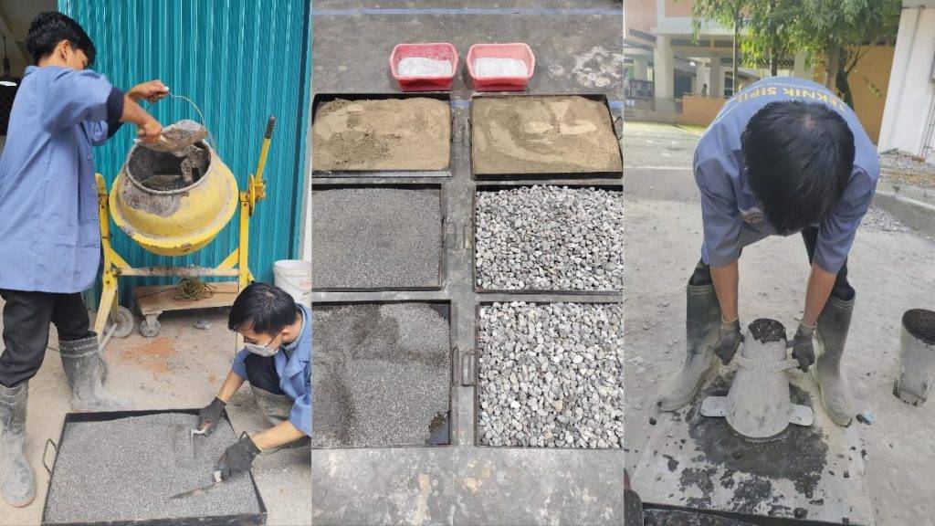 Mahasiswa UMY olah kaleng dan baterai jadi beton anti korosi. (umy.ac.id)