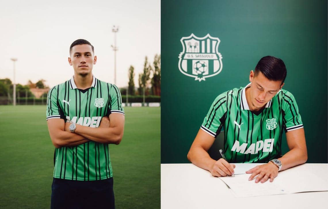 Jay Idzes saat diperkenalkan sebagai pemain U.S. Sassuolo Calcio (instagram.com/jayidzes  dan  mzh11)