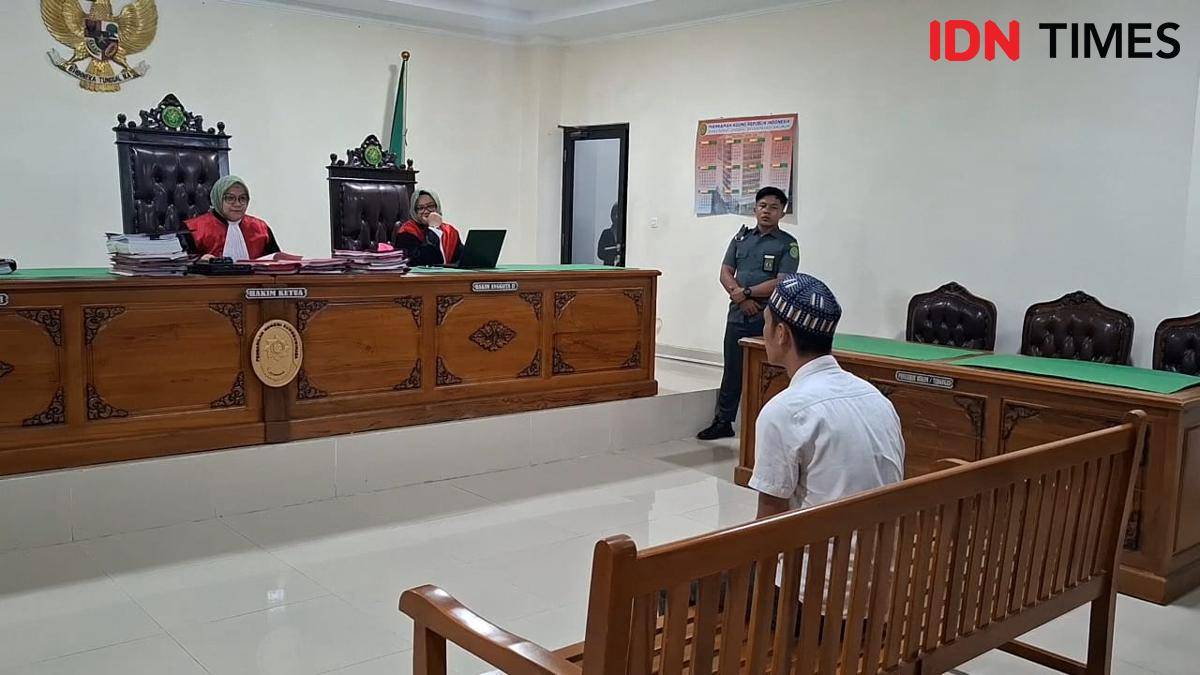 Terdakwa pembunuhan wanita hamil di Kabupaten Gowa, Sulawesi Selatan. (IDN Times/Darsil Yahya)