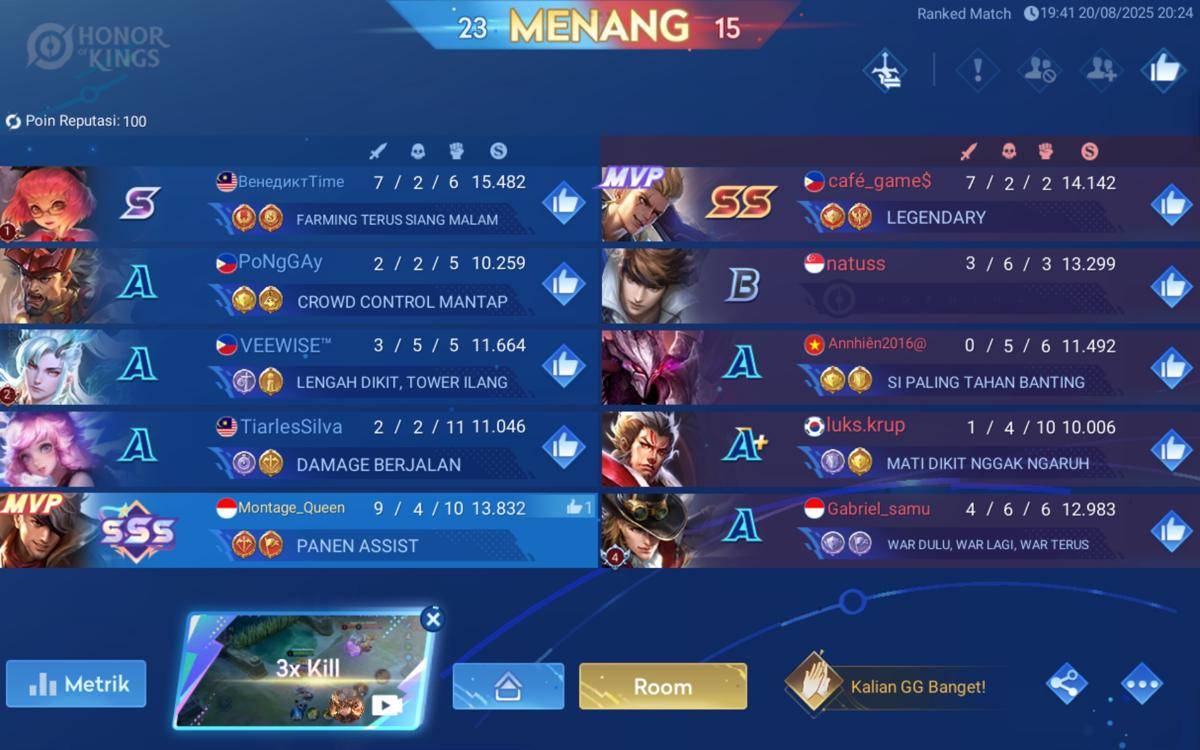 Ilustrasi pilihan hero yang tepat bisa menggendong tim