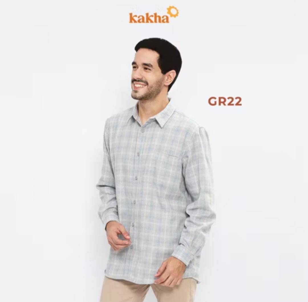 Kakha Series x Dude Harlino Kemeja Flannel Pria GR22 (shopee.co.id/Kakha Series Official Shop)