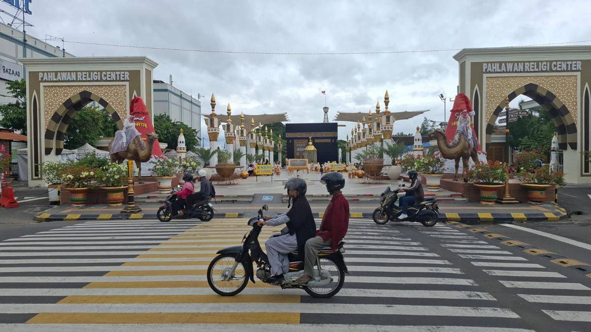 Suasana pusat Kota Madiun yang bebaskan sebangian PBB warganya. IDN Times/Riyanto.
