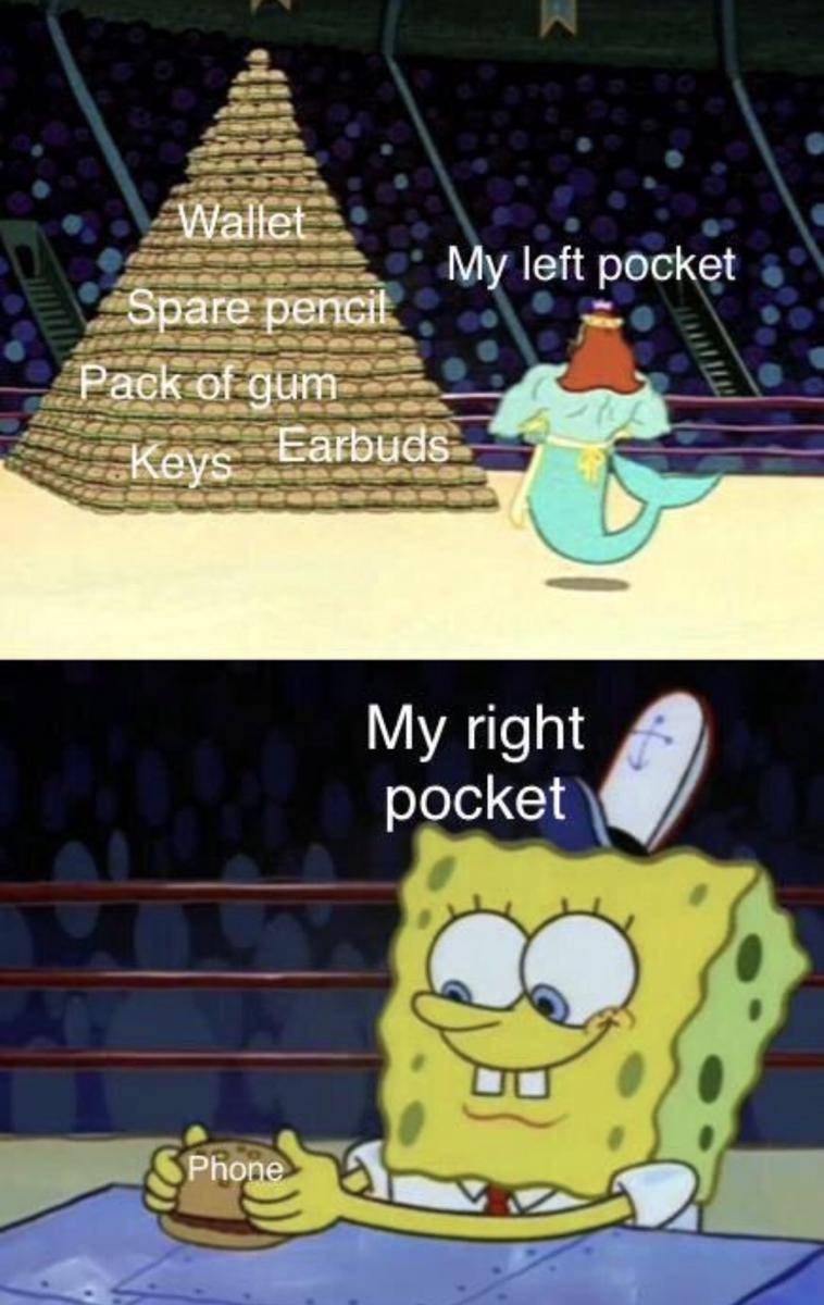 meme SpongeBob tentang HP