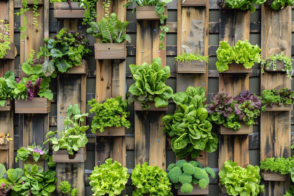 ilustrasi vertical garden 