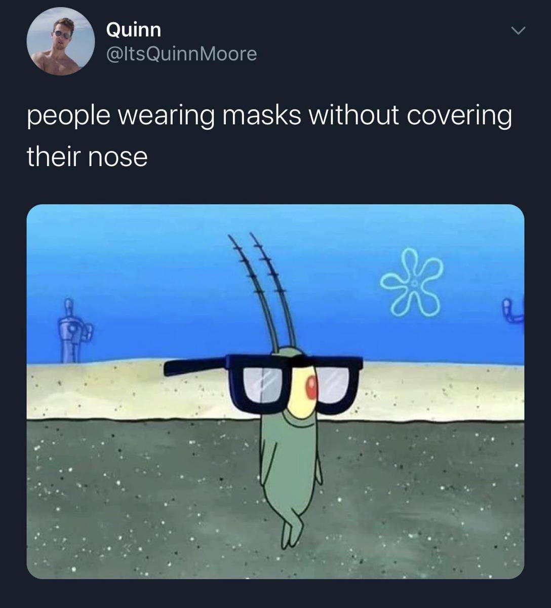 meme SpongeBob tentang kacamata
