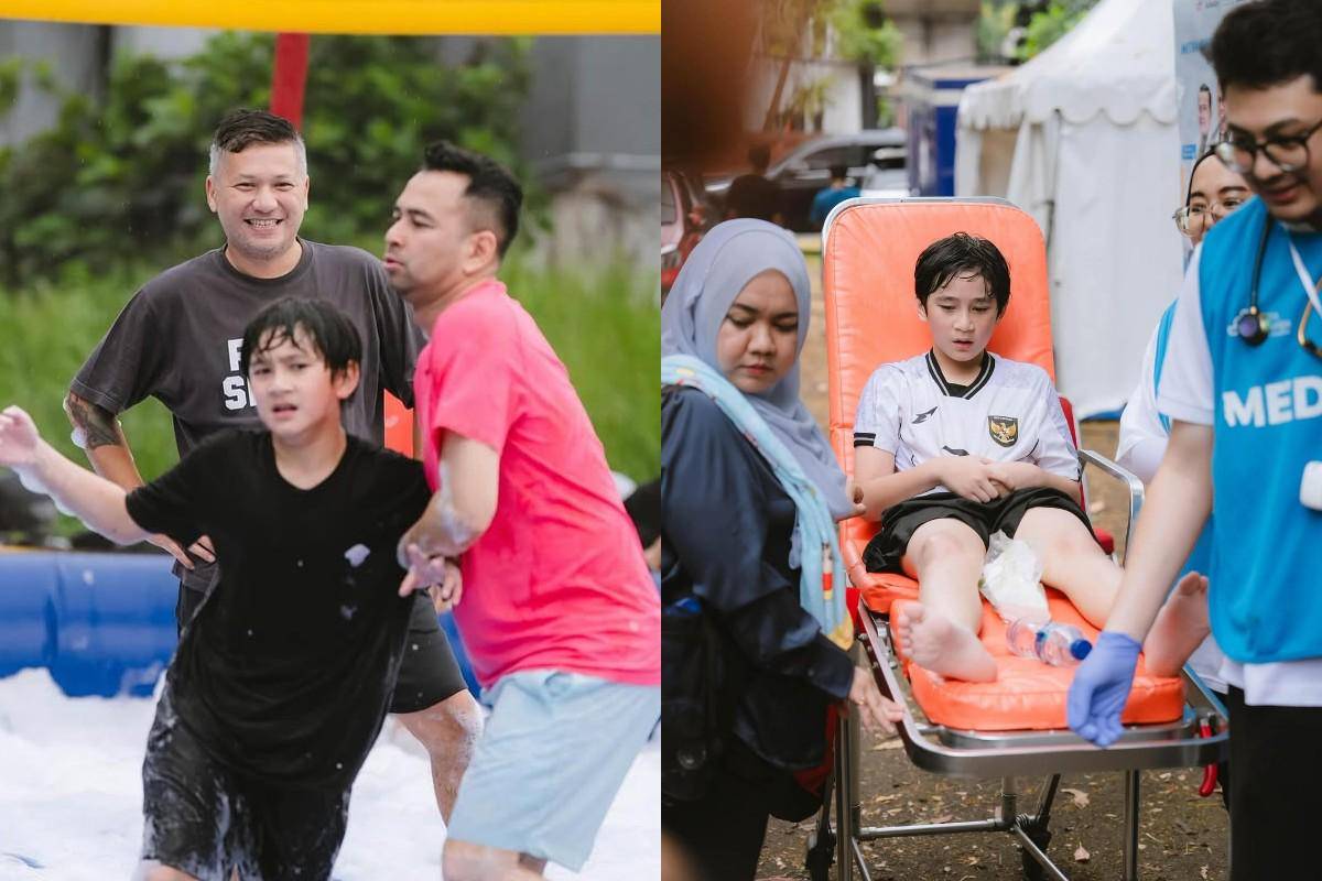 Rafathar dilatih mental juara oleh Raffi 