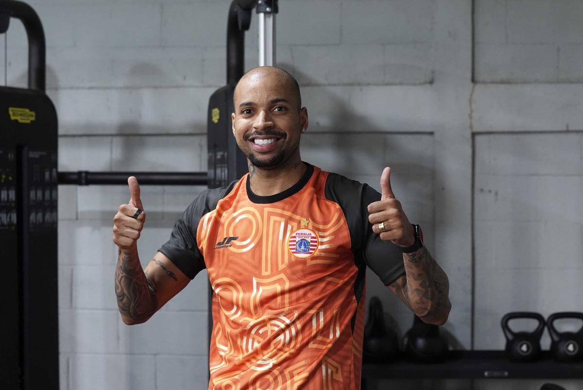 Gustavo Almeida di tempat latihan persija jakarta (persija.id)