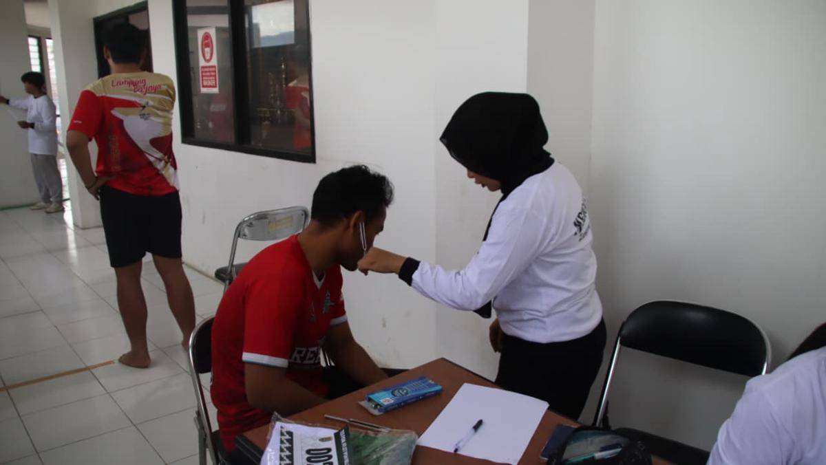 Test fisik atlet Lampung jelang PON Bela Diri. (IDN Times/KONI Lampung)
