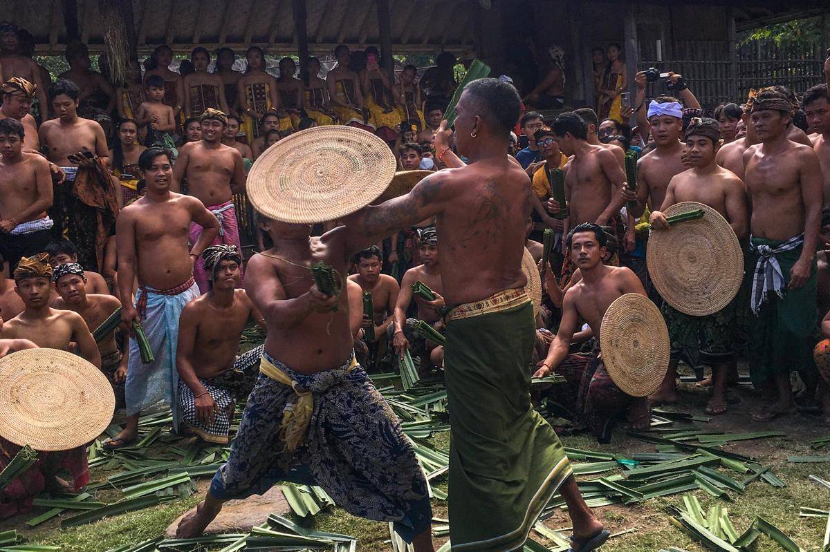 Perang Pandan di Desa Tenganan Pegringsingan (dok.pribadi/Natalia Indah)
