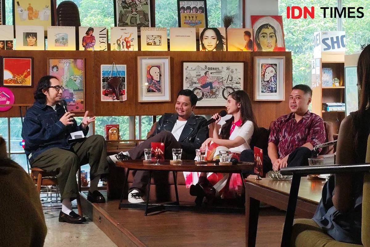 Tissa Biani saat media gathering EP "Apakah Kita?" di Houma Jakarta, Rabu (20/8/2025) 