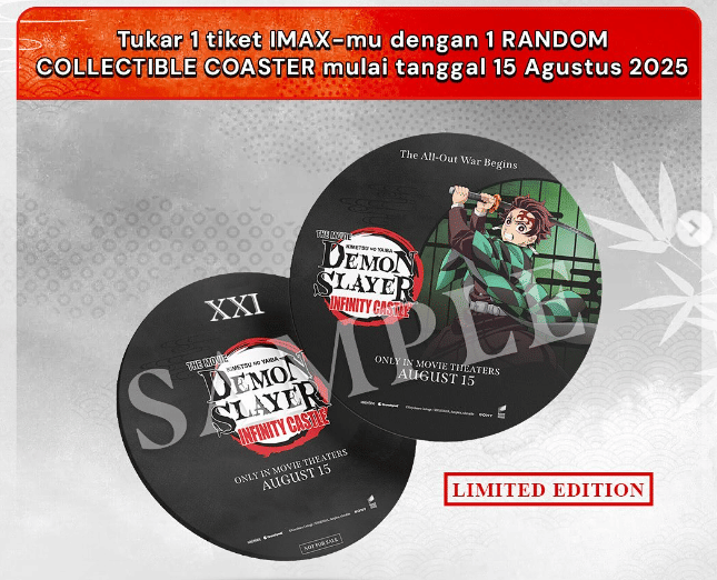 Collectible Coaster Demon Slayer di XXI