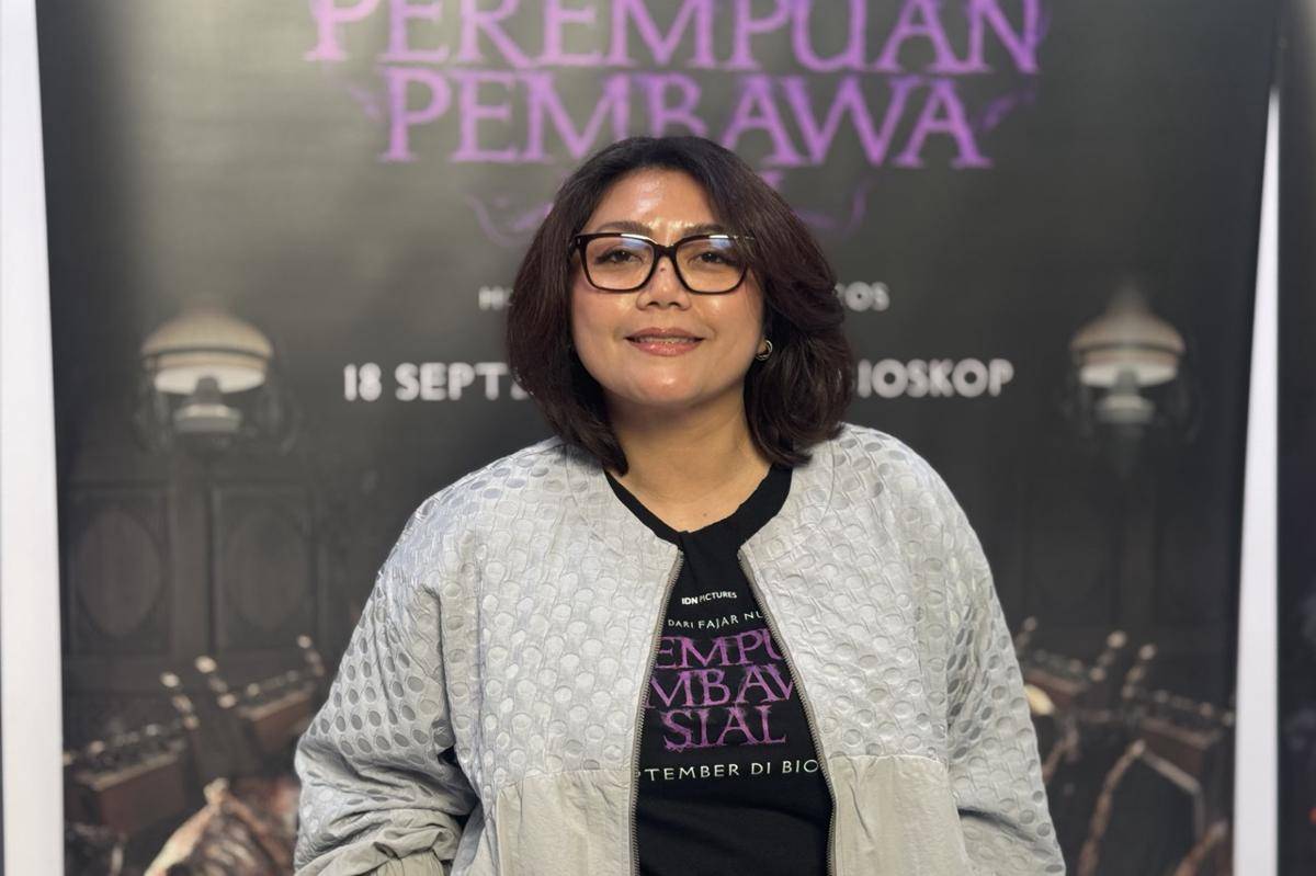 Susanti Dewi, produser film Perempuan Pembawa Sial pada Rabu (20/8/2025)