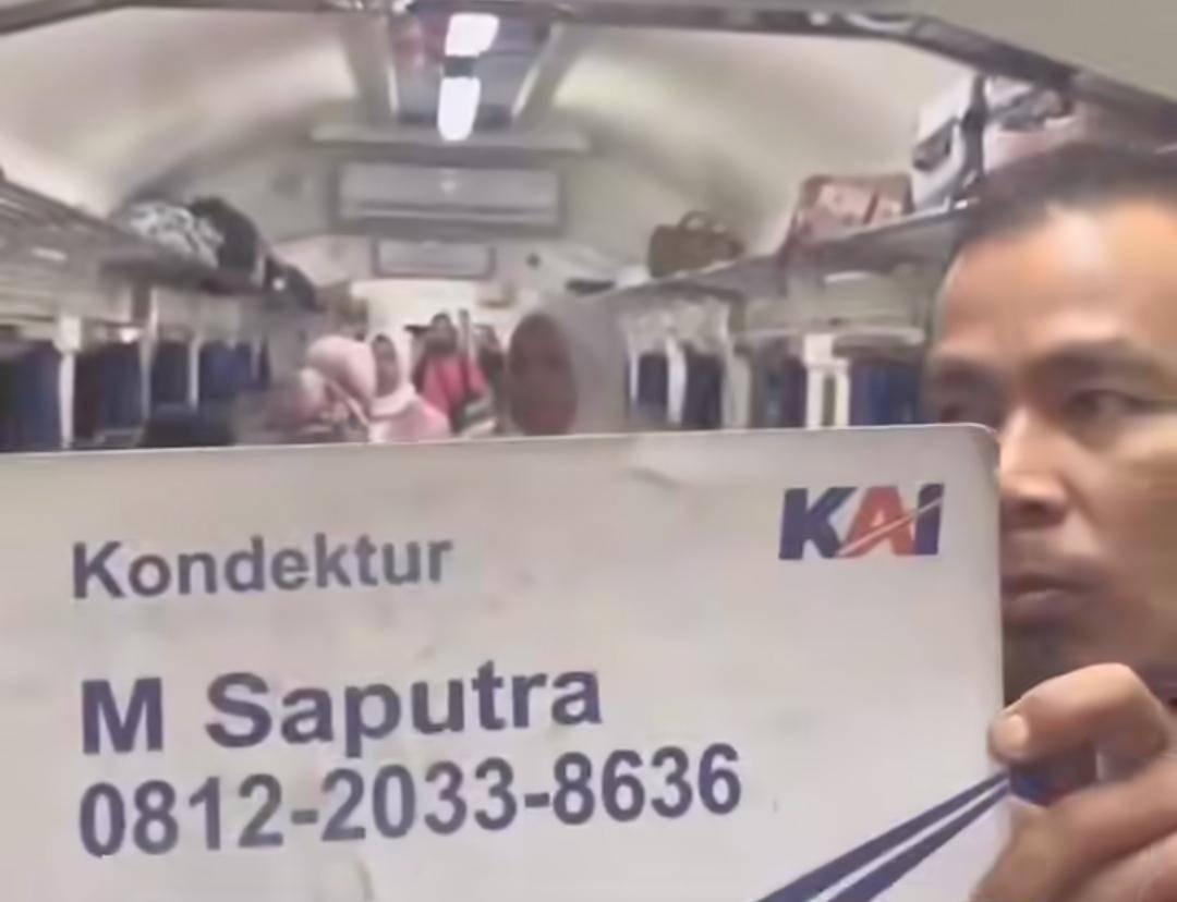Suasana dalam gerbong kereta tujuan Prabumulih. (Dok. Istimewa)