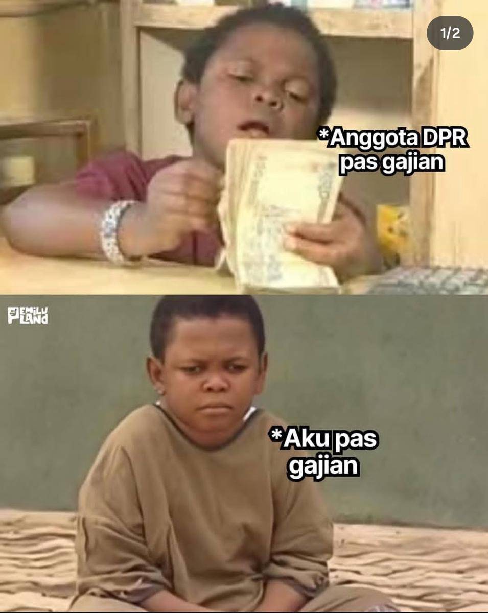 meme gaji wakil rakyat