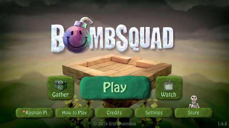 layar menu BombSquad