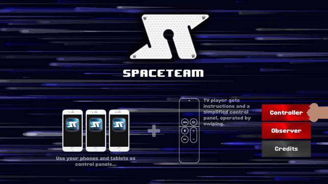 layar menu Spaceteam
