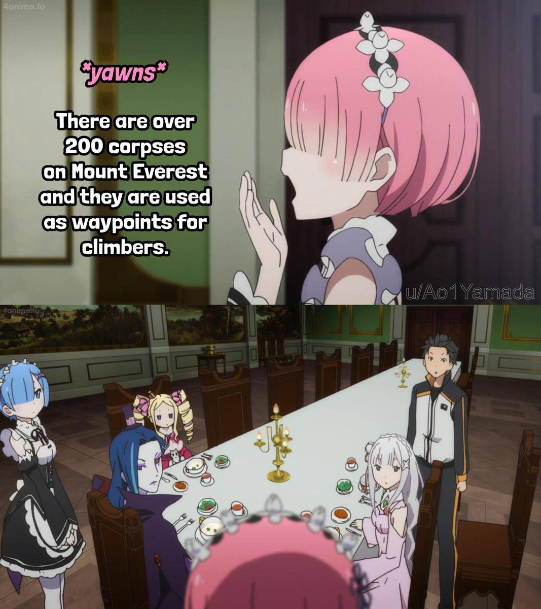 meme anime tentang makan malam